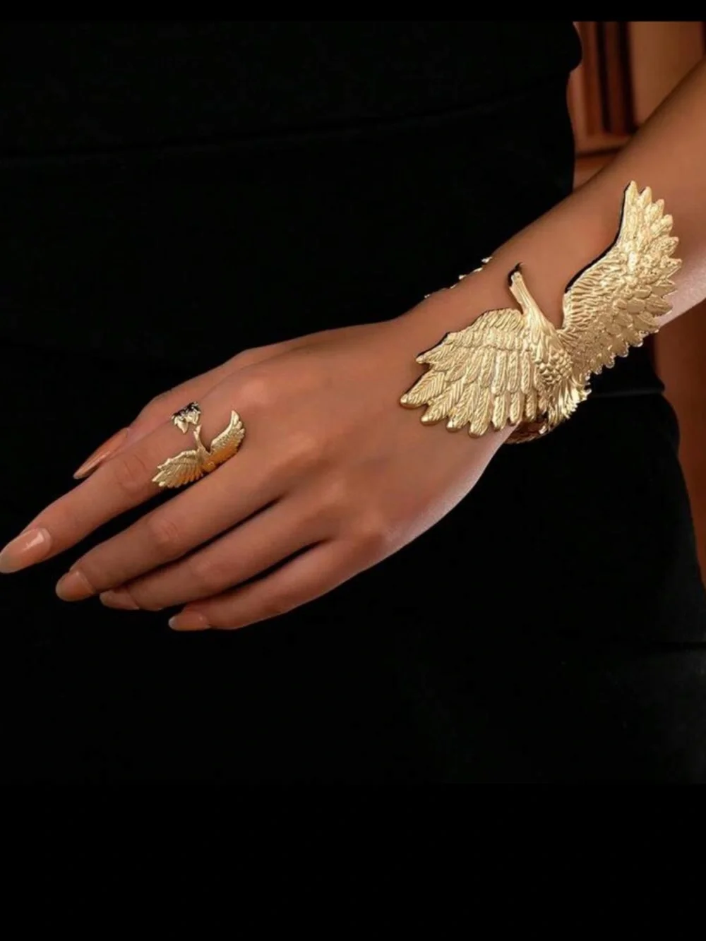 Aurelia Phoenix Wing Statement  Jewelry Set - Picture 2 of 3